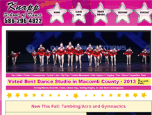 Tablet Screenshot of knappschoolofdance.com